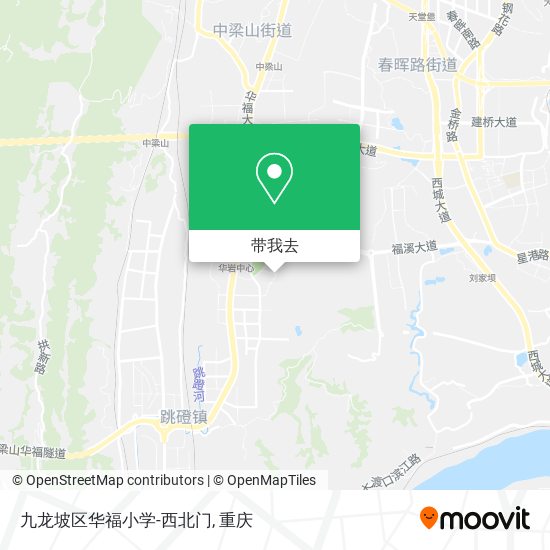 九龙坡区华福小学-西北门地图