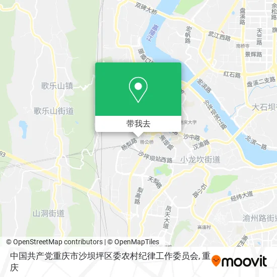 中国共产党重庆市沙坝坪区委农村纪律工作委员会地图