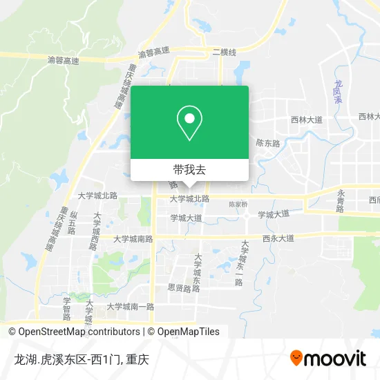 龙湖.虎溪东区-西1门地图