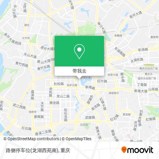 路侧停车位(龙湖西苑南)地图
