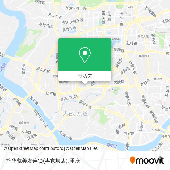 施华蔻美发连锁(冉家坝店)地图