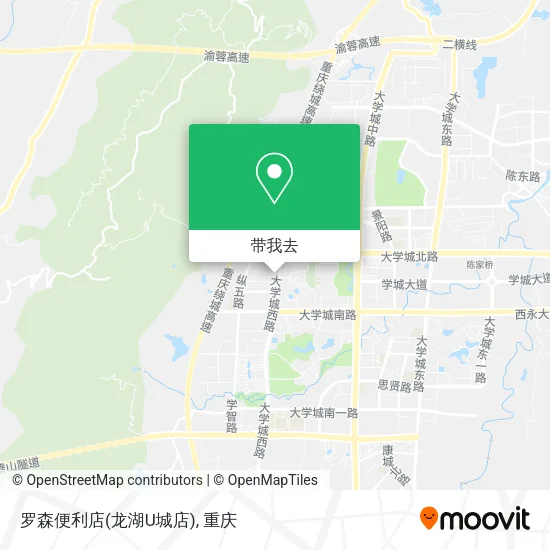 罗森便利店(龙湖U城店)地图