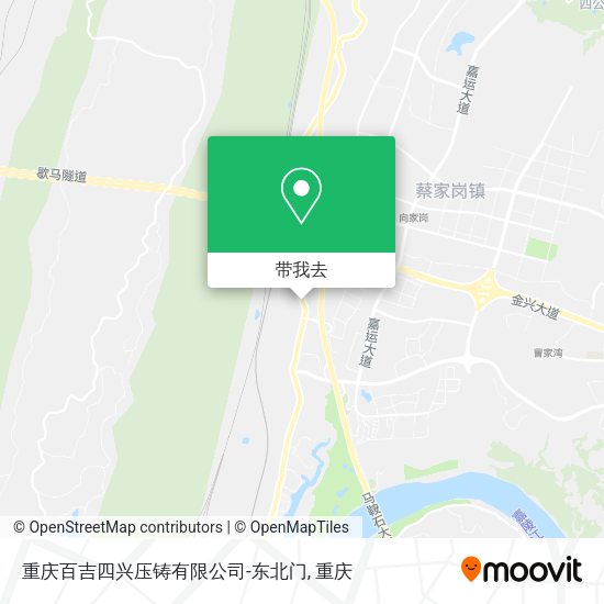 重庆百吉四兴压铸有限公司-东北门地图