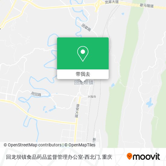 回龙坝镇食品药品监督管理办公室-西北门地图