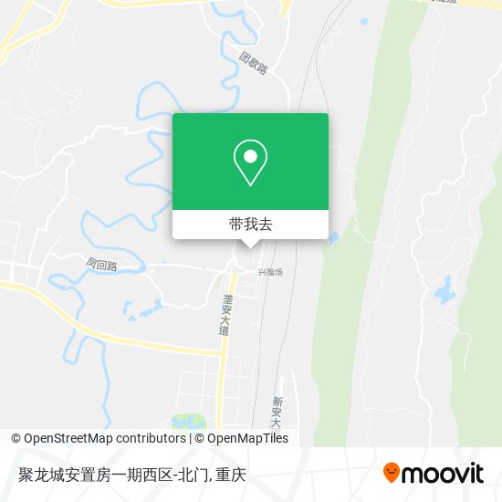 聚龙城安置房一期西区-北门地图