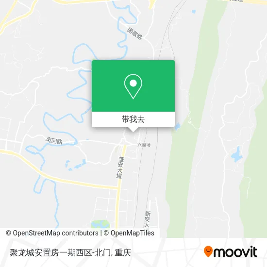 聚龙城安置房一期西区-北门地图