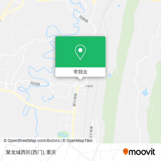聚龙城西区(西门)地图