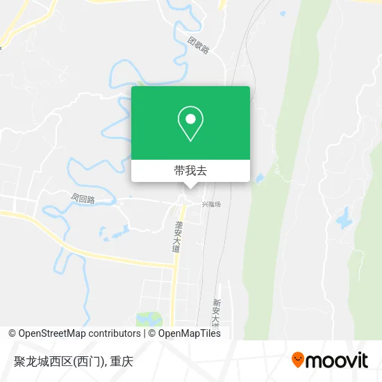 聚龙城西区(西门)地图