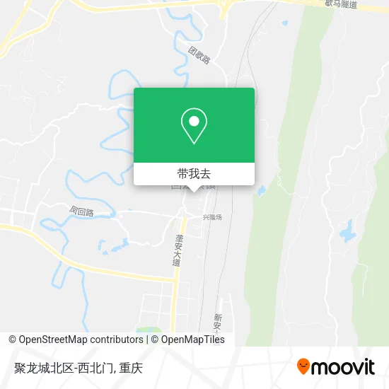 聚龙城北区-西北门地图