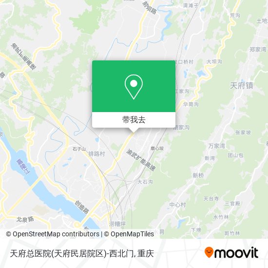 天府总医院(天府民居院区)-西北门地图
