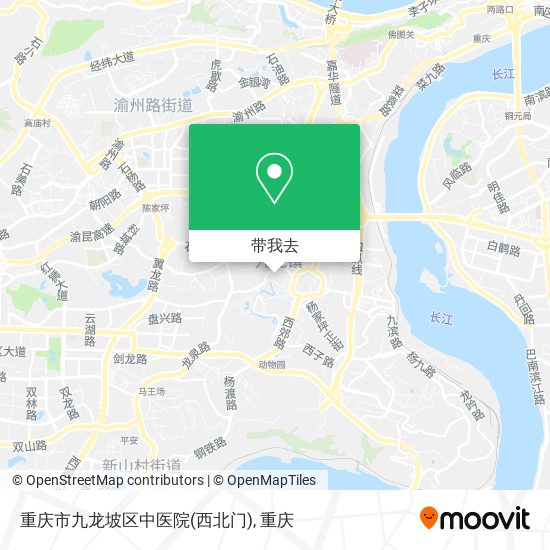 重庆市九龙坡区中医院(西北门)地图