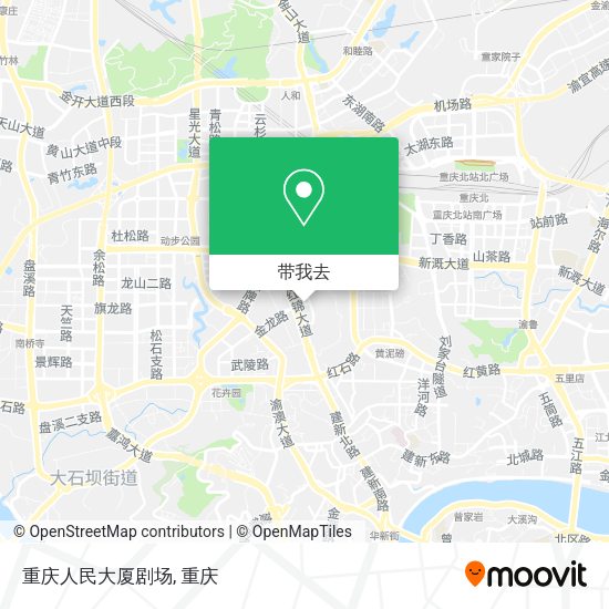 重庆人民大厦剧场地图