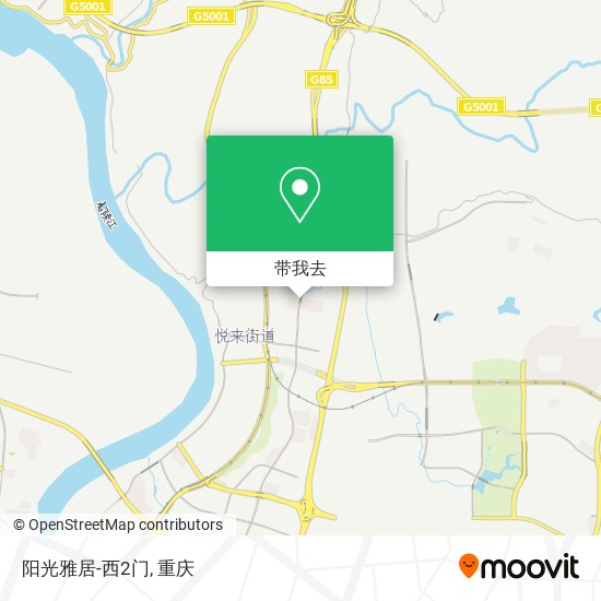 阳光雅居-西2门地图