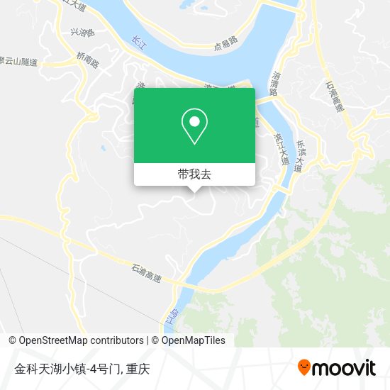 金科天湖小镇-4号门地图