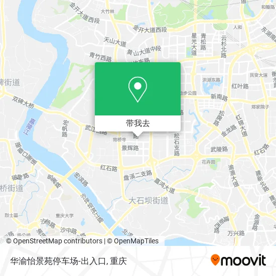 华渝怡景苑停车场-出入口地图