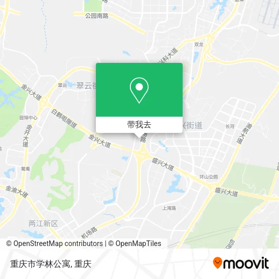 重庆市学林公寓地图