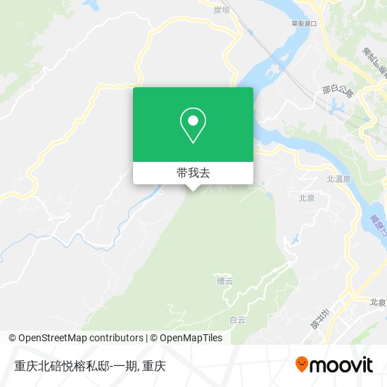重庆北碚悦榕私邸-一期地图