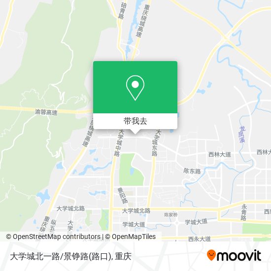 大学城北一路/景铮路(路口)地图
