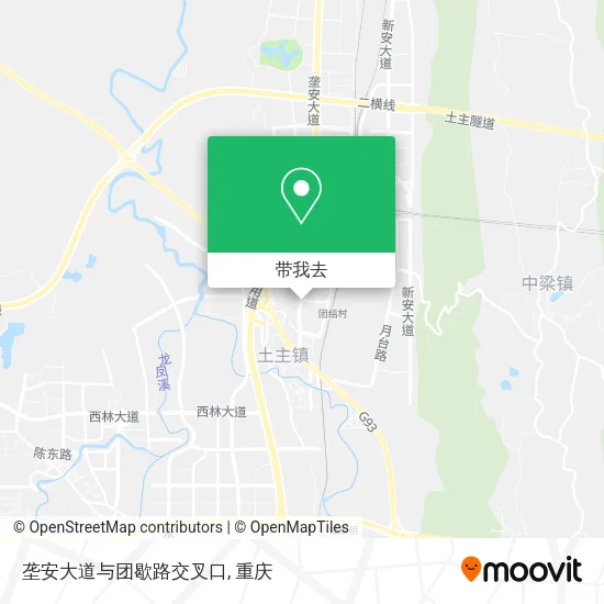 垄安大道与团歇路交叉口地图