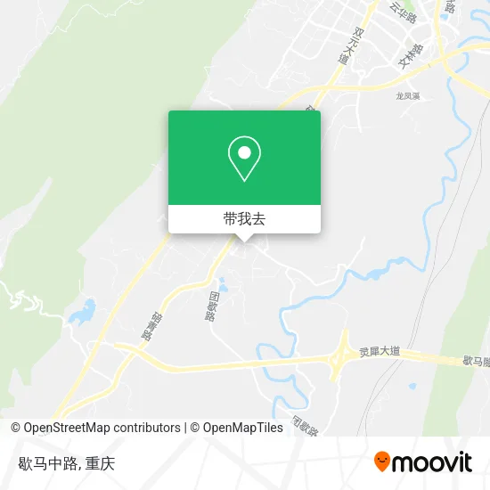 歇马中路地图