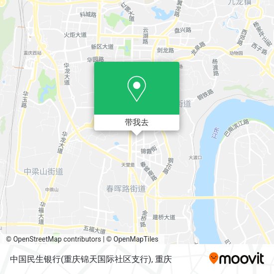 中国民生银行(重庆锦天国际社区支行)地图