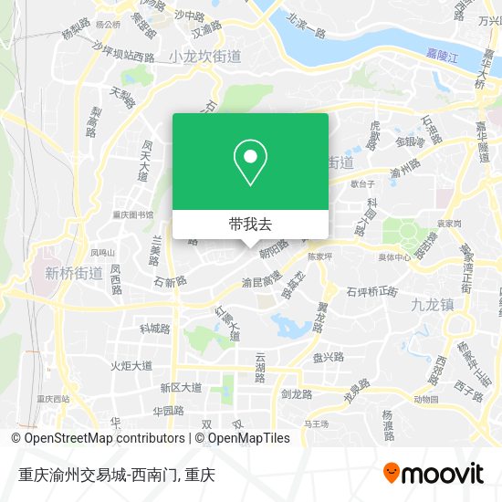 重庆渝州交易城-西南门地图