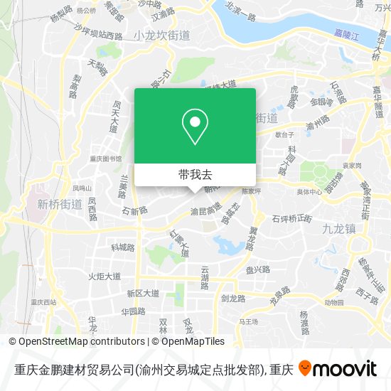 重庆金鹏建材贸易公司(渝州交易城定点批发部)地图