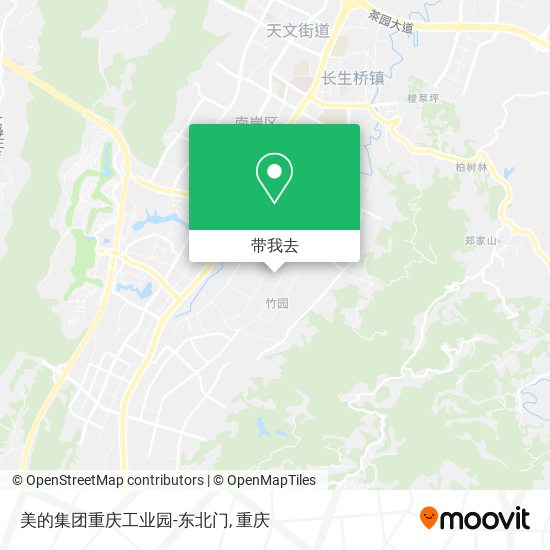 美的集团重庆工业园-东北门地图