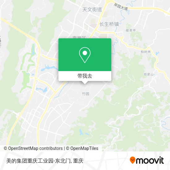 美的集团重庆工业园-东北门地图