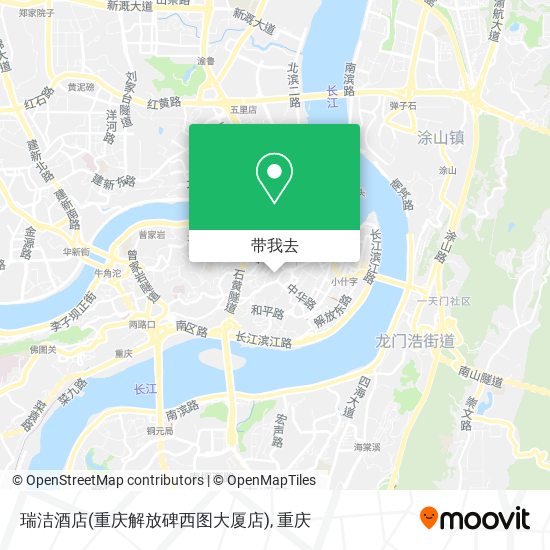 瑞洁酒店(重庆解放碑西图大厦店)地图