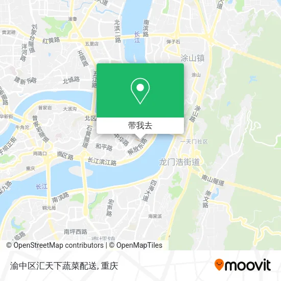 渝中区汇天下蔬菜配送地图
