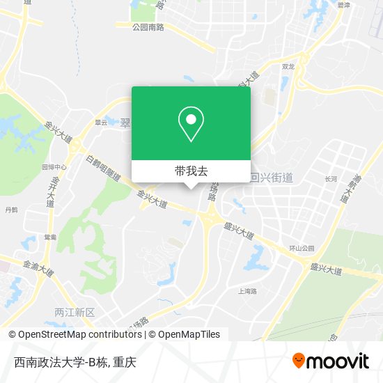 西南政法大学-B栋地图