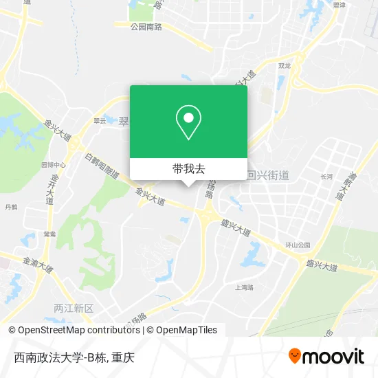 西南政法大学-B栋地图