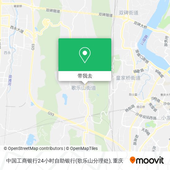 中国工商银行24小时自助银行(歌乐山分理处)地图