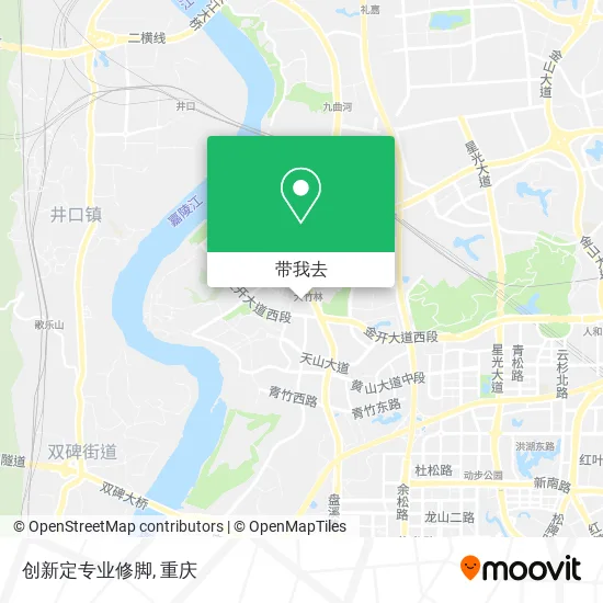 创新定专业修脚地图