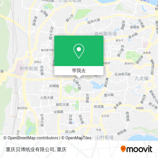 重庆贝博纸业有限公司地图