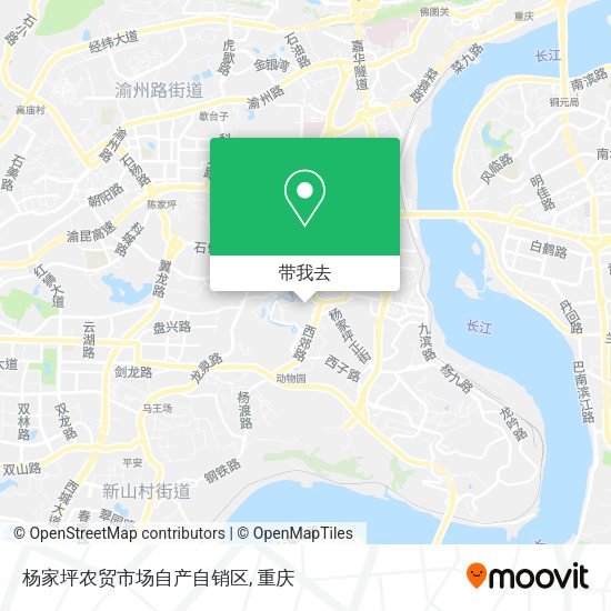 杨家坪农贸市场自产自销区地图
