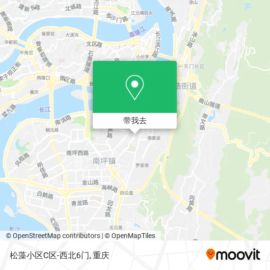 松藻小区C区-西北6门地图