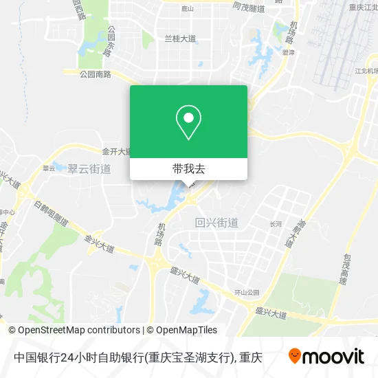 中国银行24小时自助银行(重庆宝圣湖支行)地图
