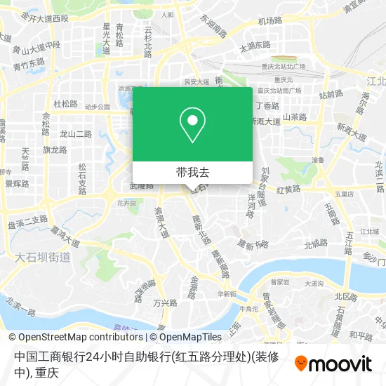 中国工商银行24小时自助银行(红五路分理处)(装修中)地图
