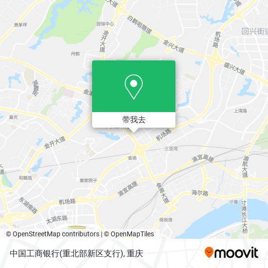中国工商银行(重北部新区支行)地图