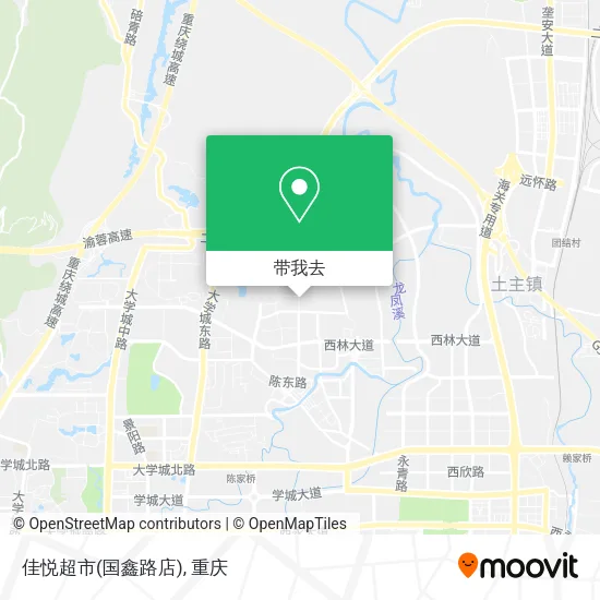 佳悦超市(国鑫路店)地图