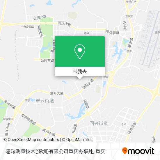 思瑞测量技术(深圳)有限公司重庆办事处地图