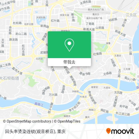 回头率烫染连锁(观音桥店)地图