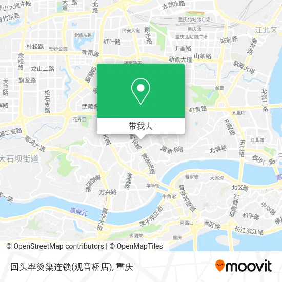 回头率烫染连锁(观音桥店)地图