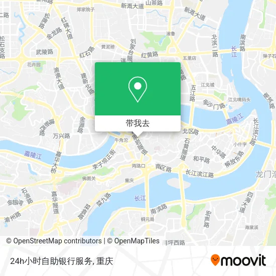 24h小时自助银行服务地图