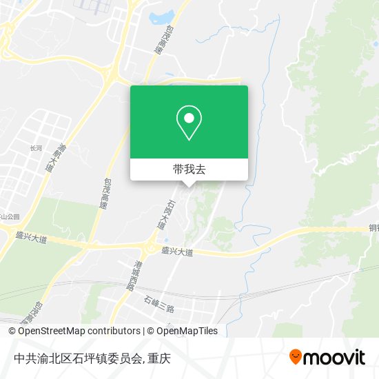 中共渝北区石坪镇委员会地图