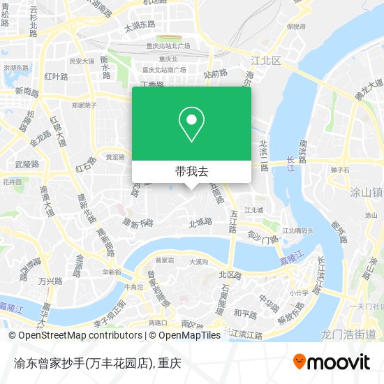 渝东曾家抄手(万丰花园店)地图