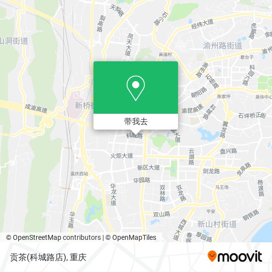 贡茶(科城路店)地图