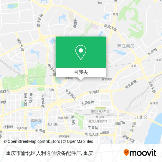 重庆市渝北区人利通信设备配件厂地图